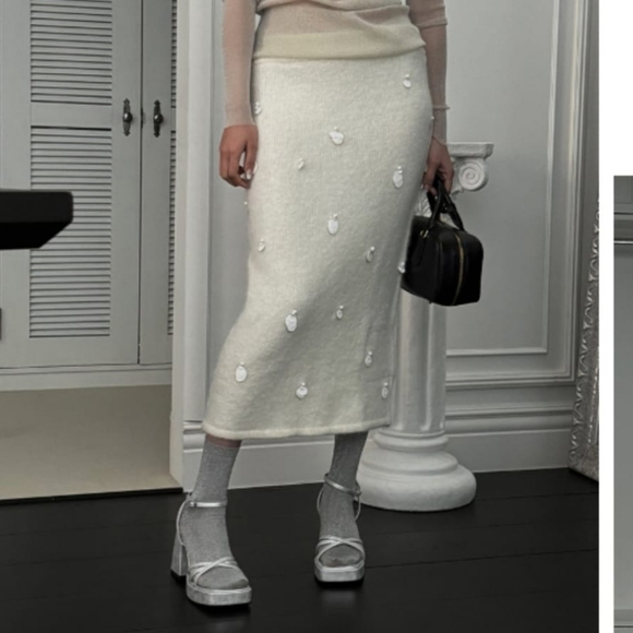 ZARA Alpaca Blend Midi Skirt - Picture 9 of 16